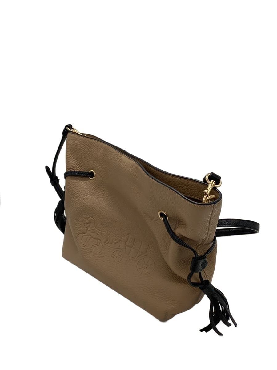 COACH Shoulder Bag Leather Beige E2280-CA164 2