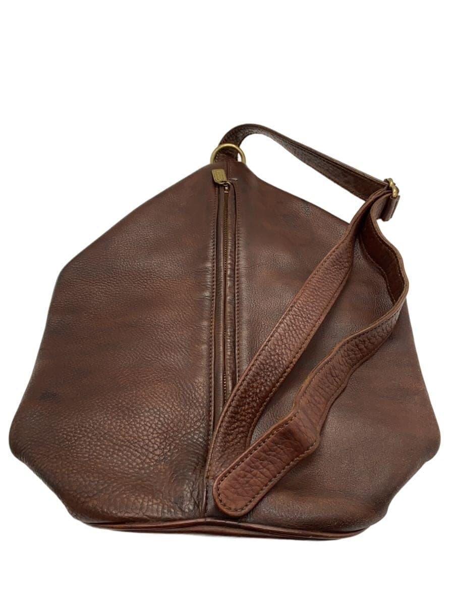 COACH shoulder bag leather BRW solid color 5M-4944 old coach 2