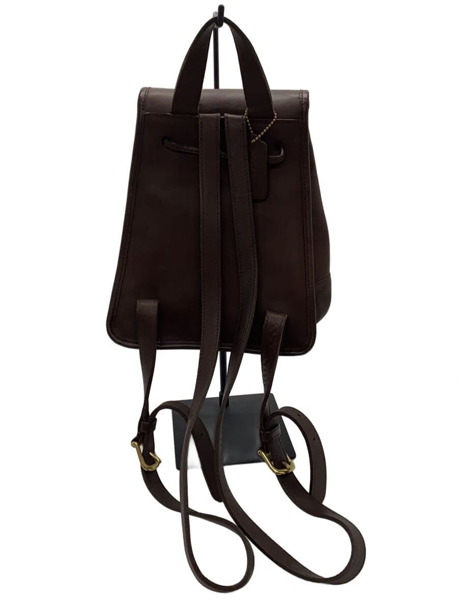 COACH Backpack Leather Brown Solid 9960 3