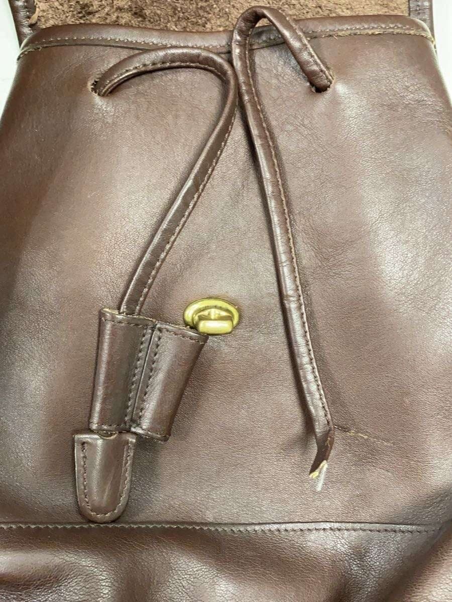 COACH Backpack Leather Brown Solid 9960 9