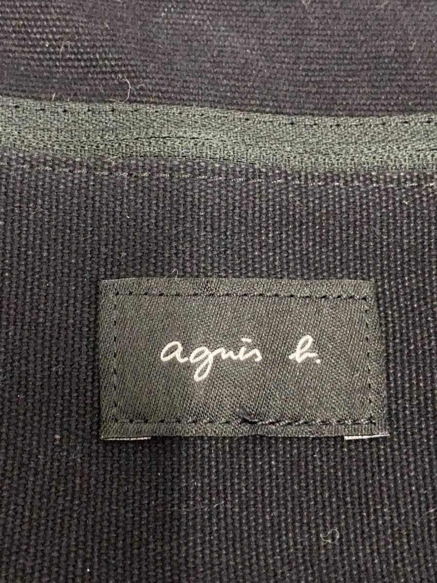 agnes b. Shoulder Bag Cotton BLK G003-03 5