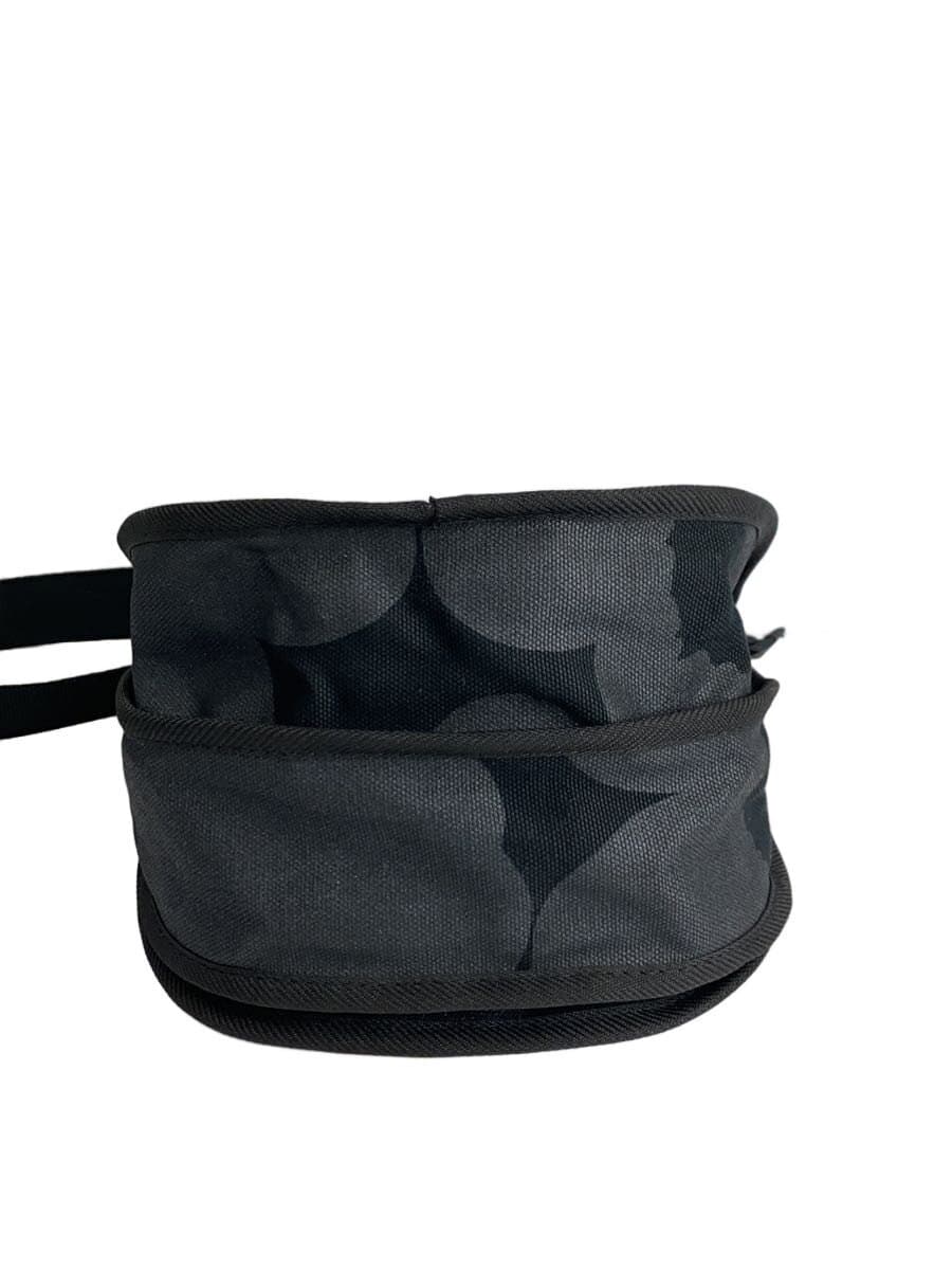 marimekko Shoulder Bag Cotton BLK Floral 4