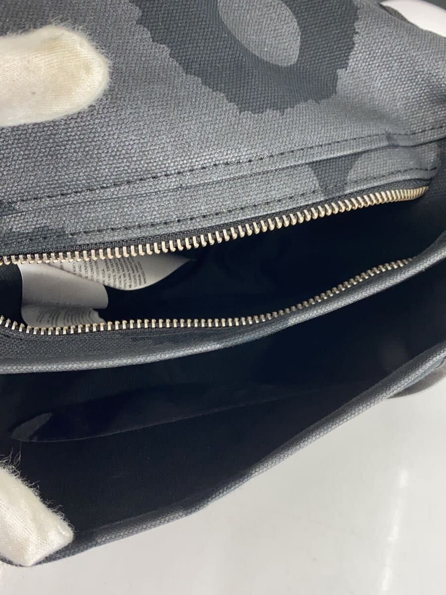 marimekko Shoulder Bag Cotton BLK Floral 6