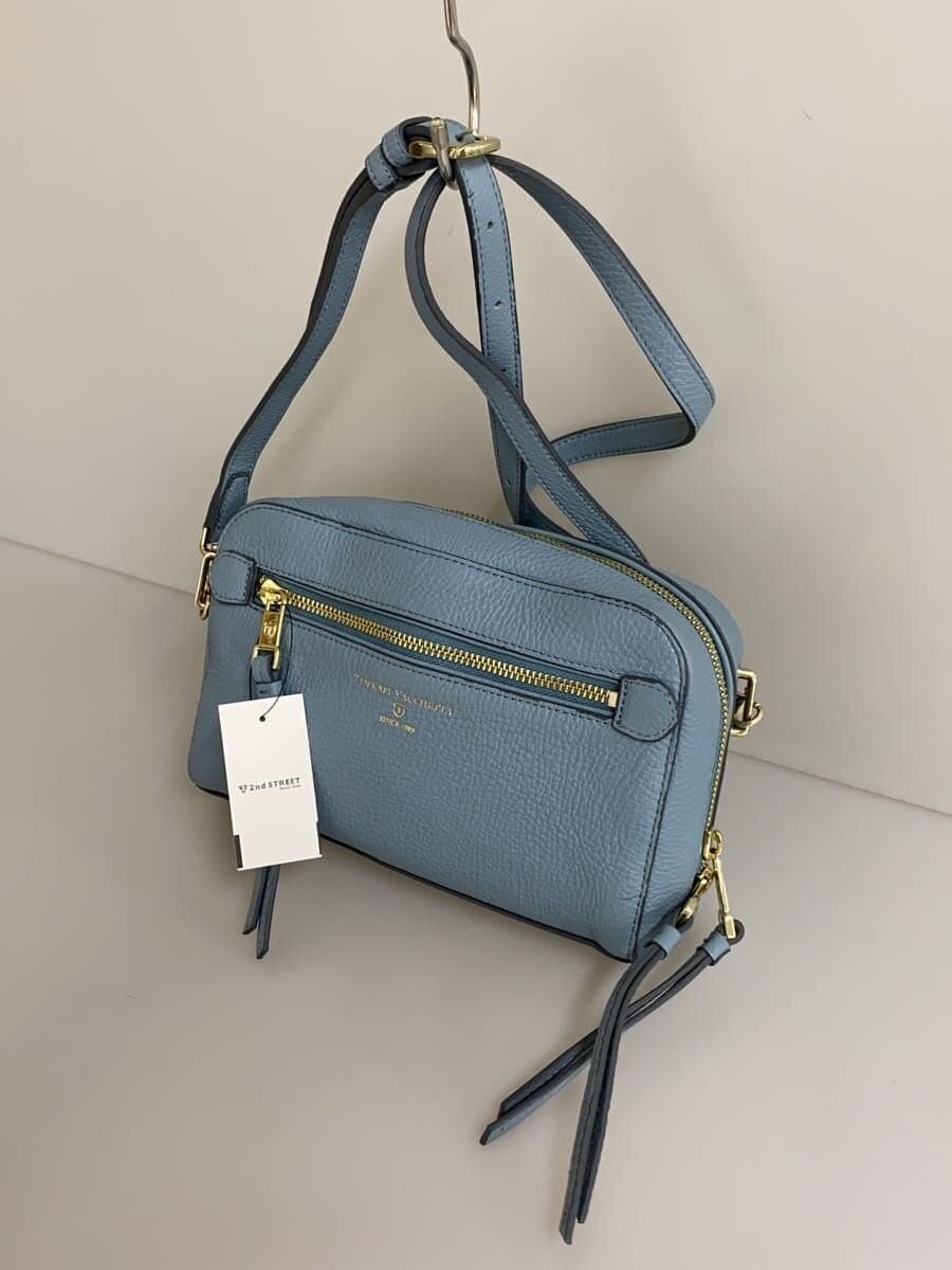 TOPKAPI Shoulder Bag Leather Blue 2