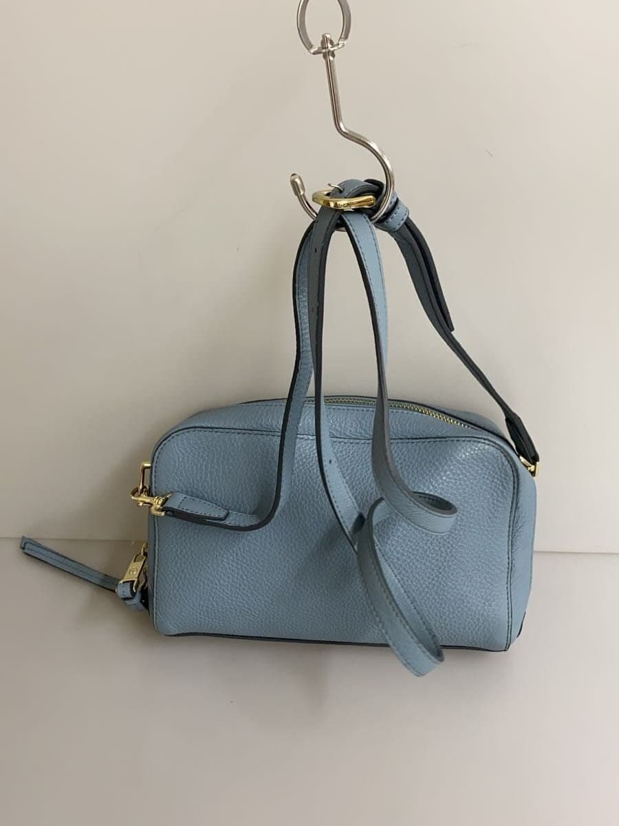 TOPKAPI Shoulder Bag Leather Blue 3