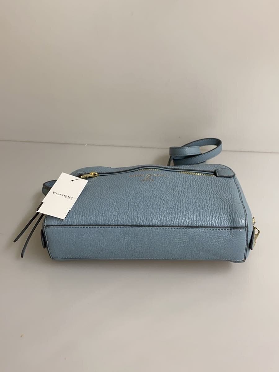 TOPKAPI Shoulder Bag Leather Blue 4