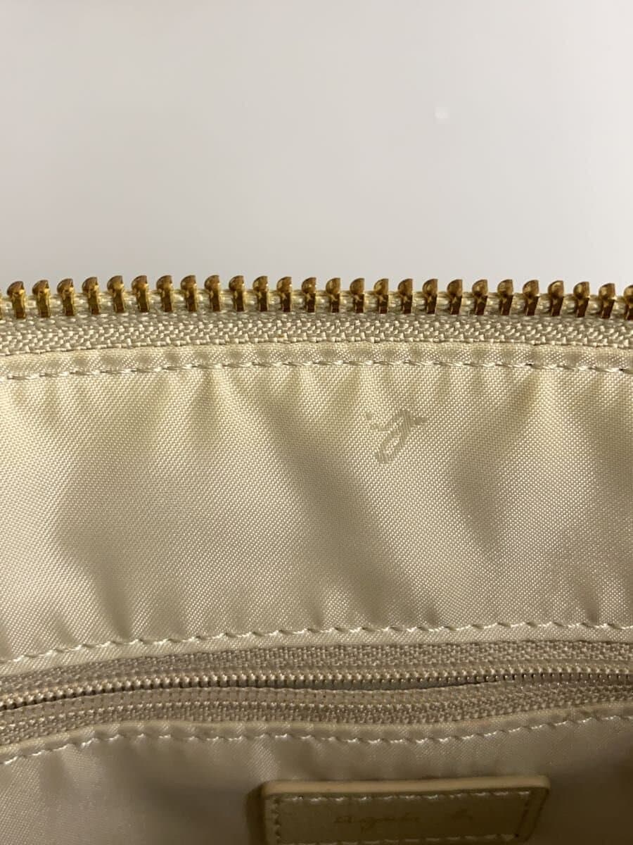 agnes b. shoulder bag cowhide BEG plain IS11HZ-04 7