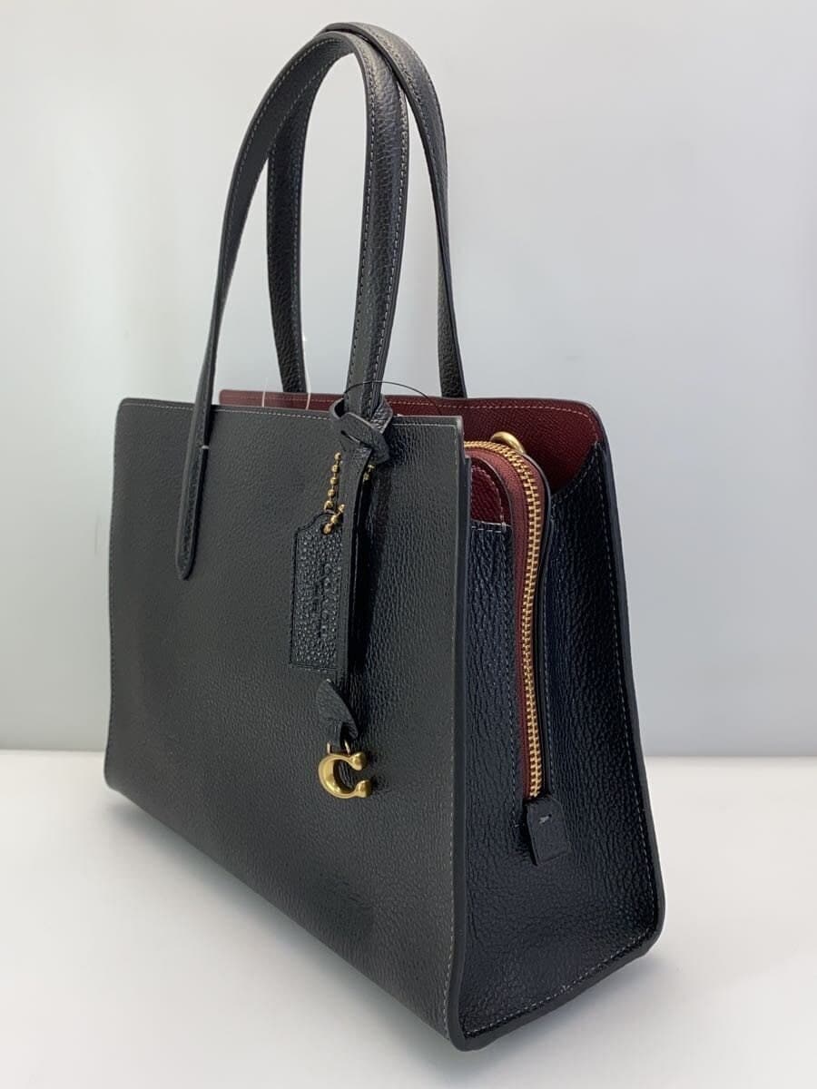 COACH Handbag Leather BLK Solid M2377-CJ806 PBCARTERCARY28 2