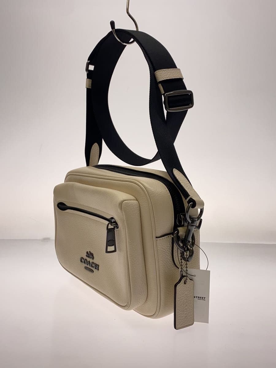 COACH Shoulder Bag Leather BEG Solid M2357-CJ509 Signs of Use Considered Discoloration Many 2