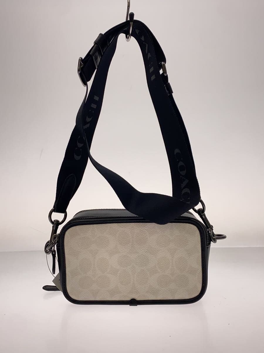 COACH Shoulder Bag Leather BLK All Over Pattern C2561-CW365 3