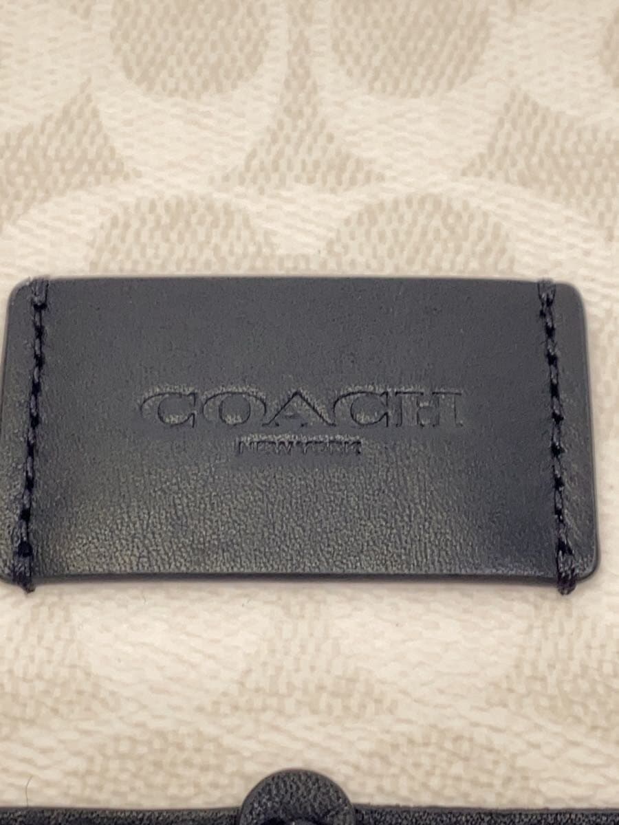 COACH Shoulder Bag Leather BLK All Over Pattern C2561-CW365 5