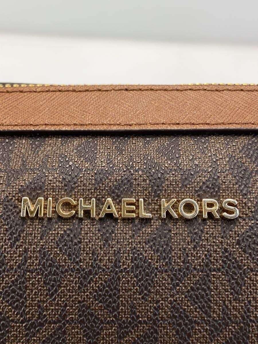 MICHAEL KORS Shoulder Bag Leather BRW All Over Pattern CA-1908 5
