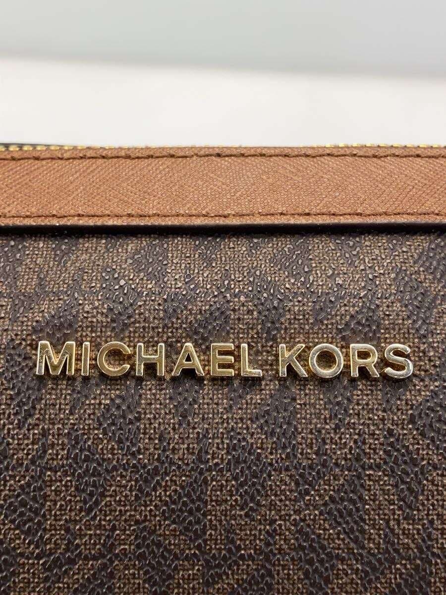 MICHAEL KORS Shoulder Bag Leather BRW All Over Pattern CA-1908 5