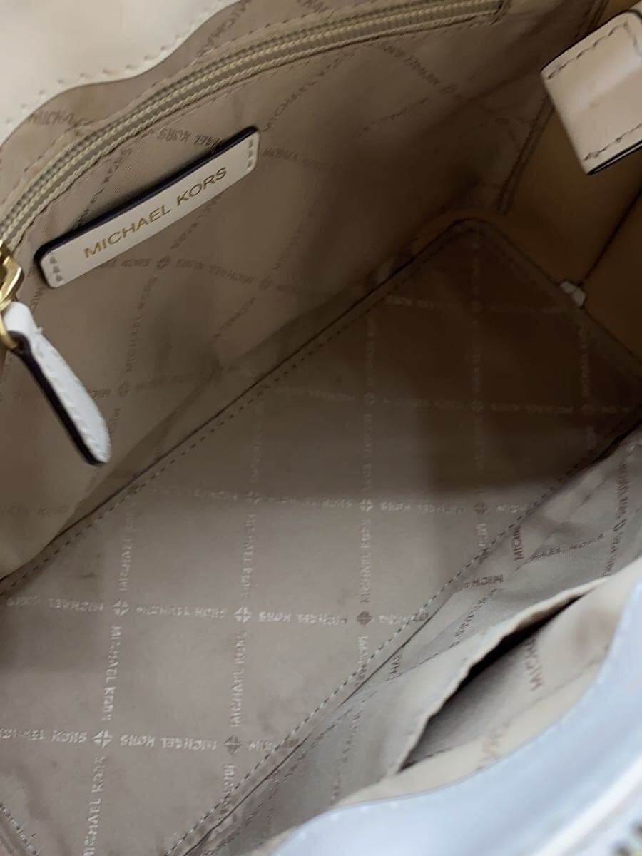 MICHAEL KORS Shoulder Bag Leather WHT 30F5GU5S1T2171 6