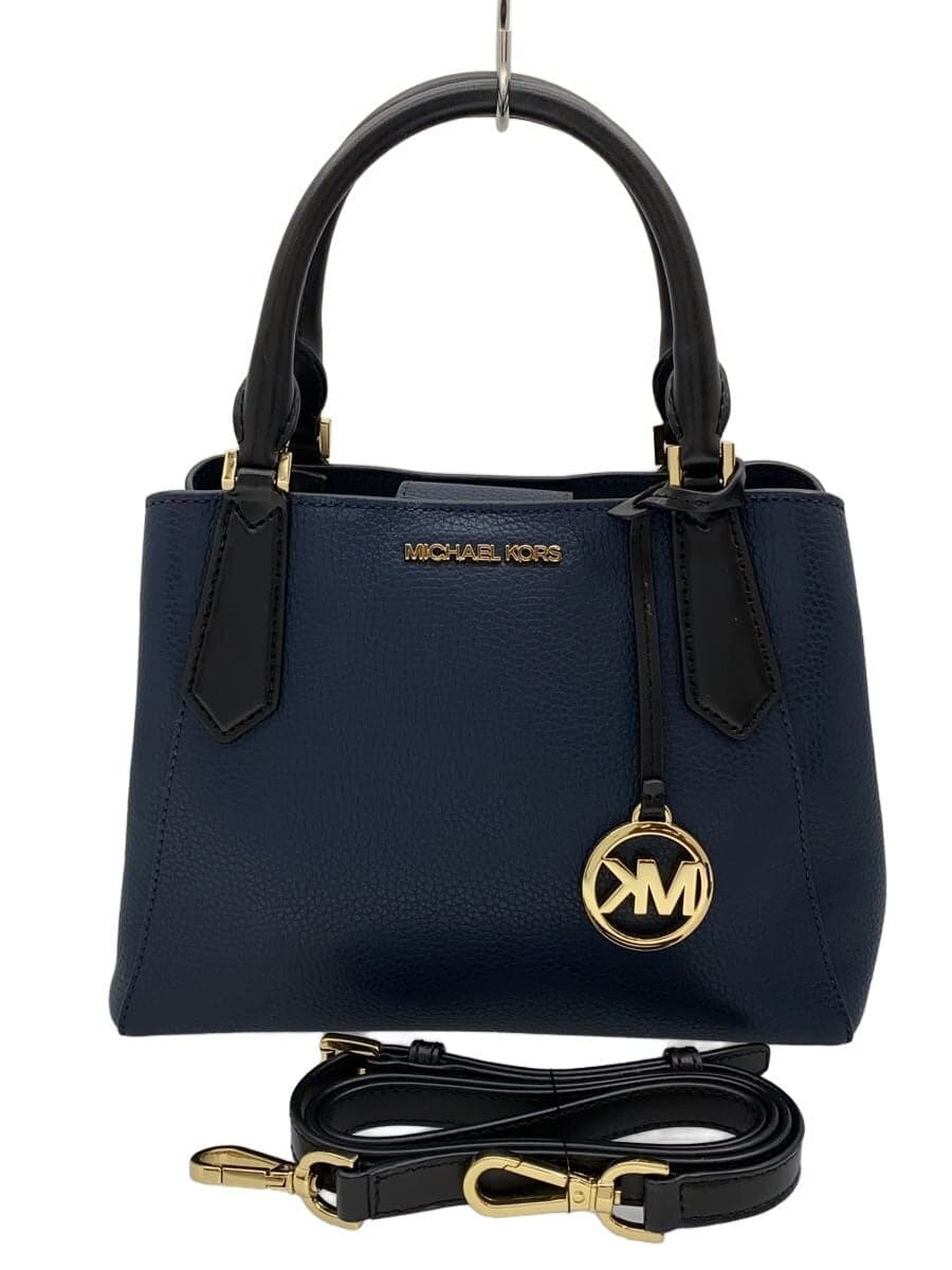 MICHAEL KORS Shoulder Bag Leather NVY Solid 35S0GKFS1T