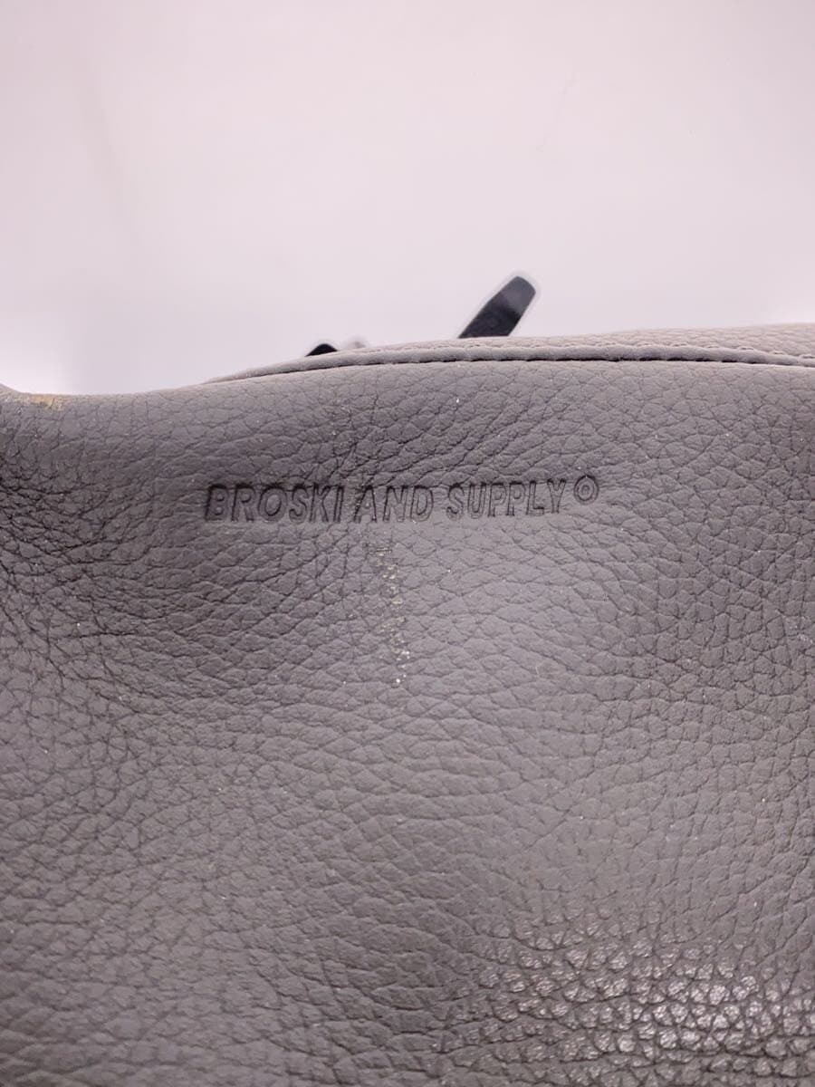 BROSKI AND SUPPLY Backpack Leather KHK Solid 5