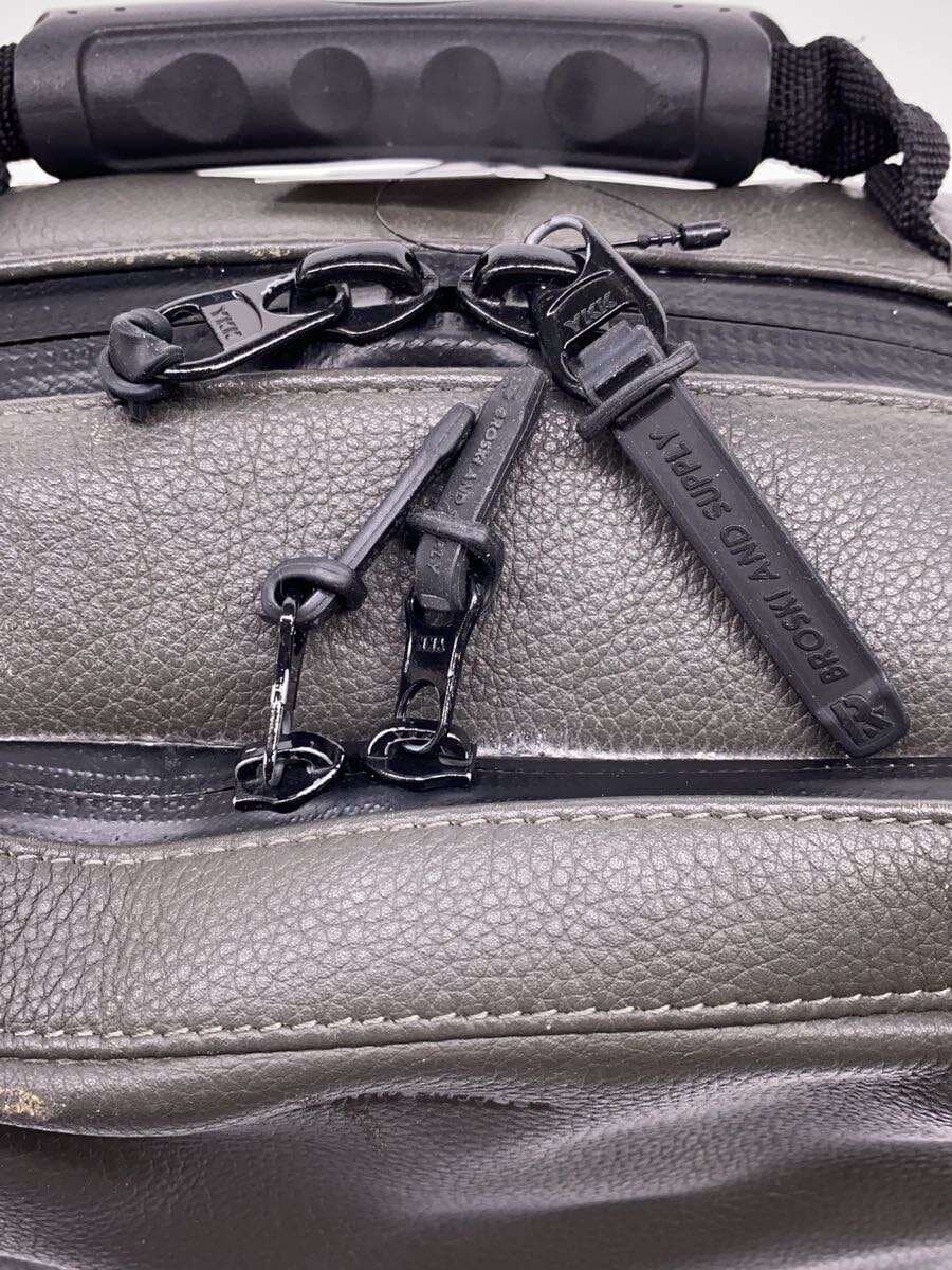 BROSKI AND SUPPLY Backpack Leather KHK Solid 8