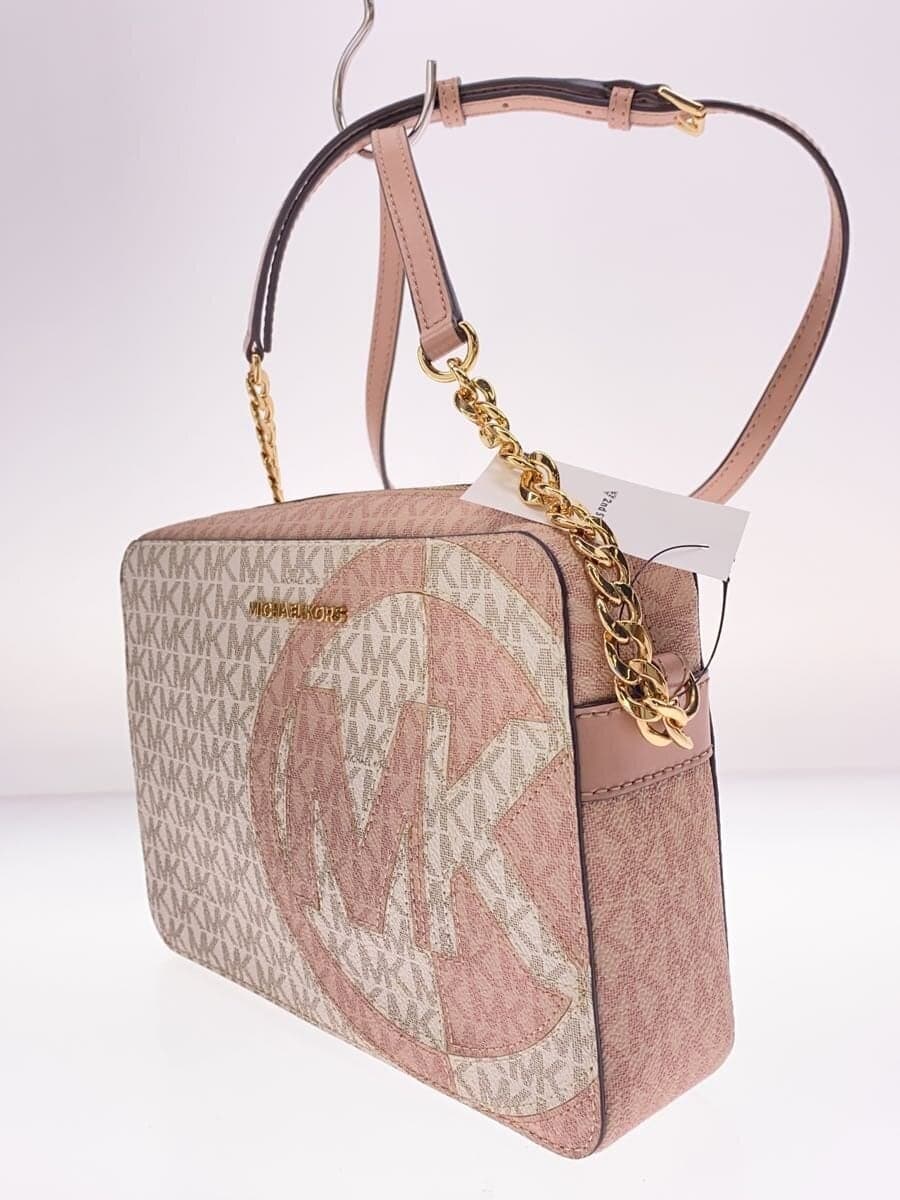 MICHAEL KORS Shoulder Bag Leather PNK All Over Pattern 2