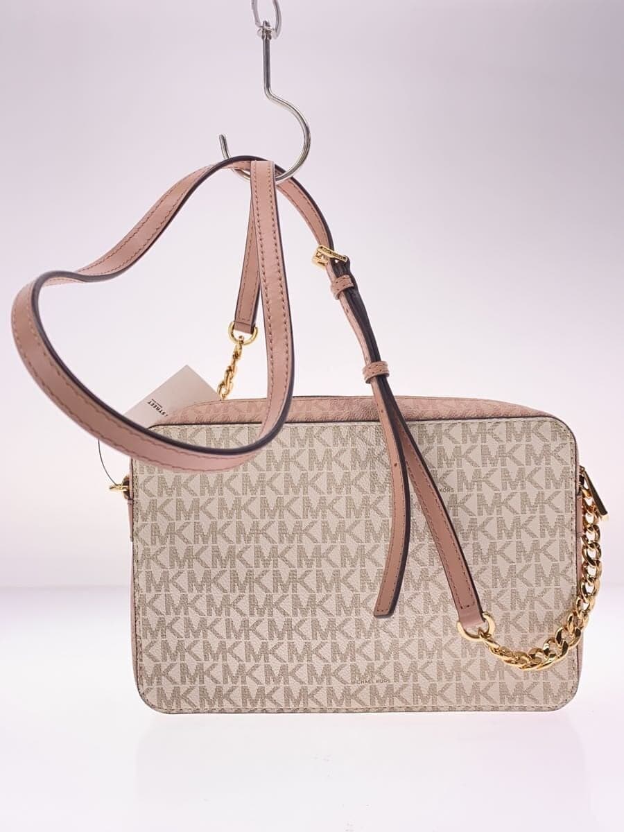 MICHAEL KORS Shoulder Bag Leather PNK All Over Pattern 3