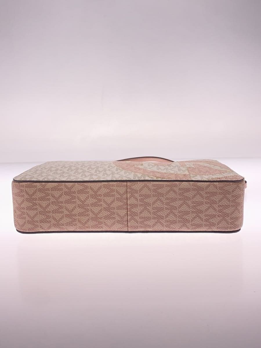 MICHAEL KORS Shoulder Bag Leather PNK All Over Pattern 4