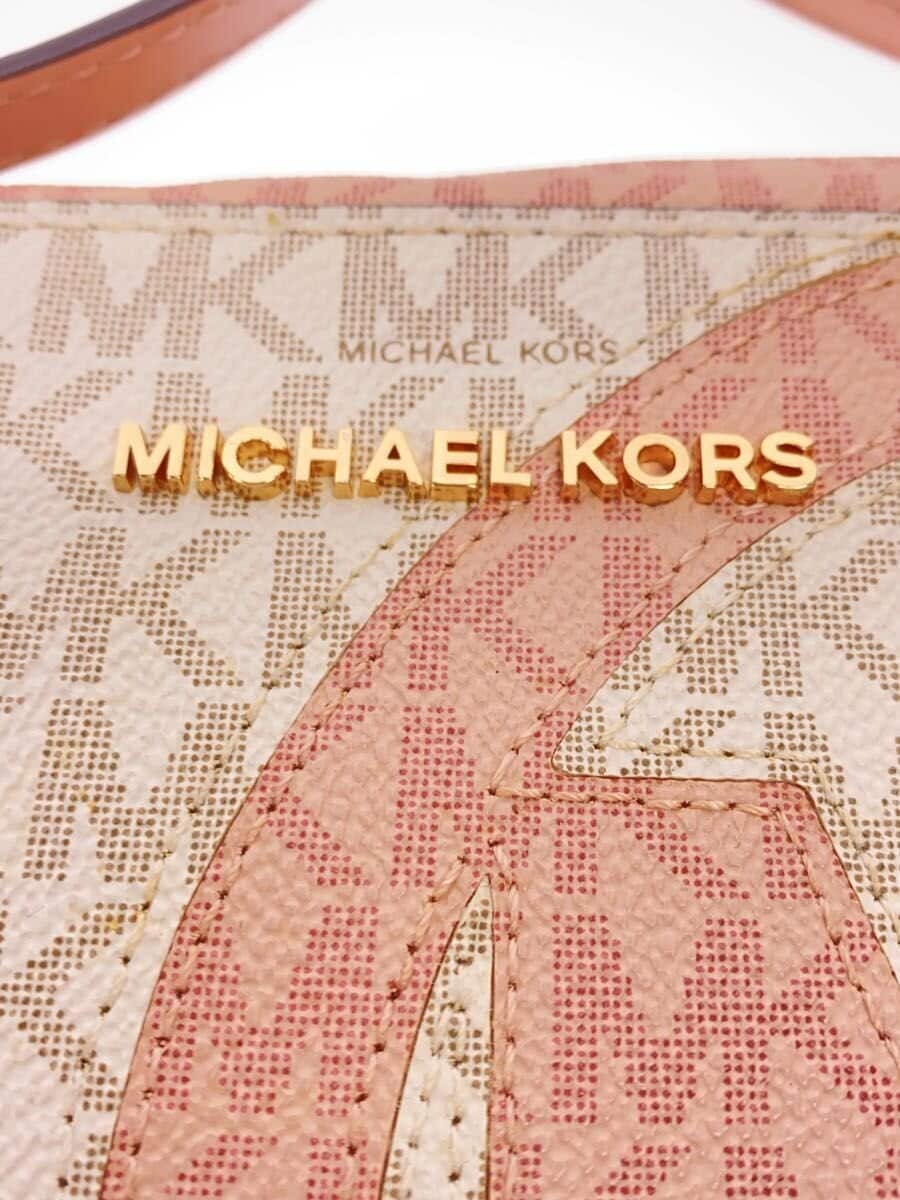 MICHAEL KORS Shoulder Bag Leather PNK All Over Pattern 5