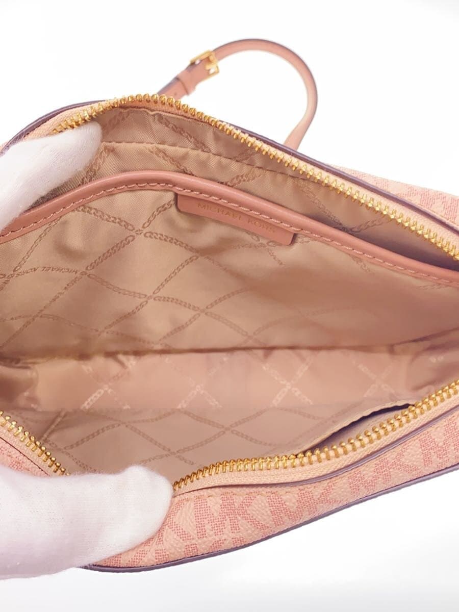 MICHAEL KORS Shoulder Bag Leather PNK All Over Pattern 6