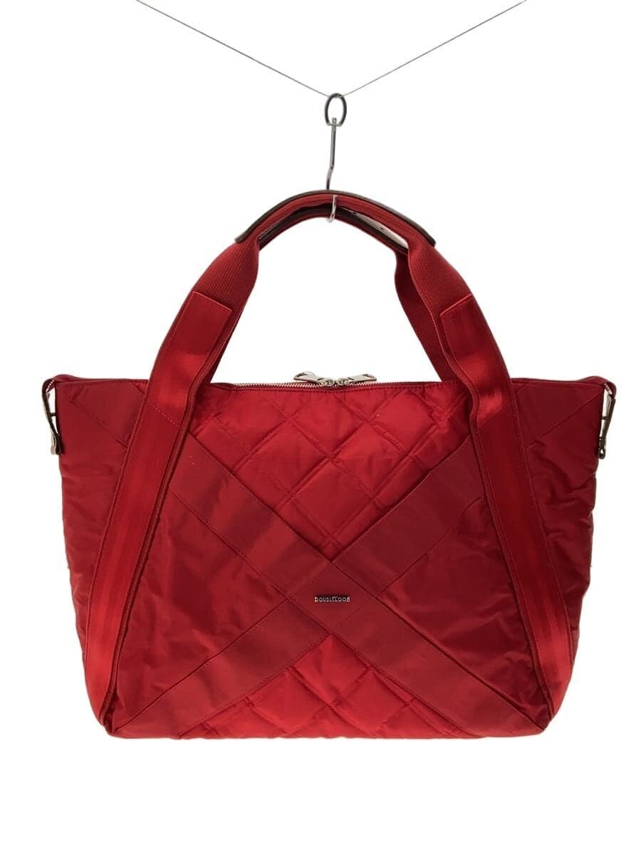 DOUBLELOOP Tote Bag Nylon Red Solid