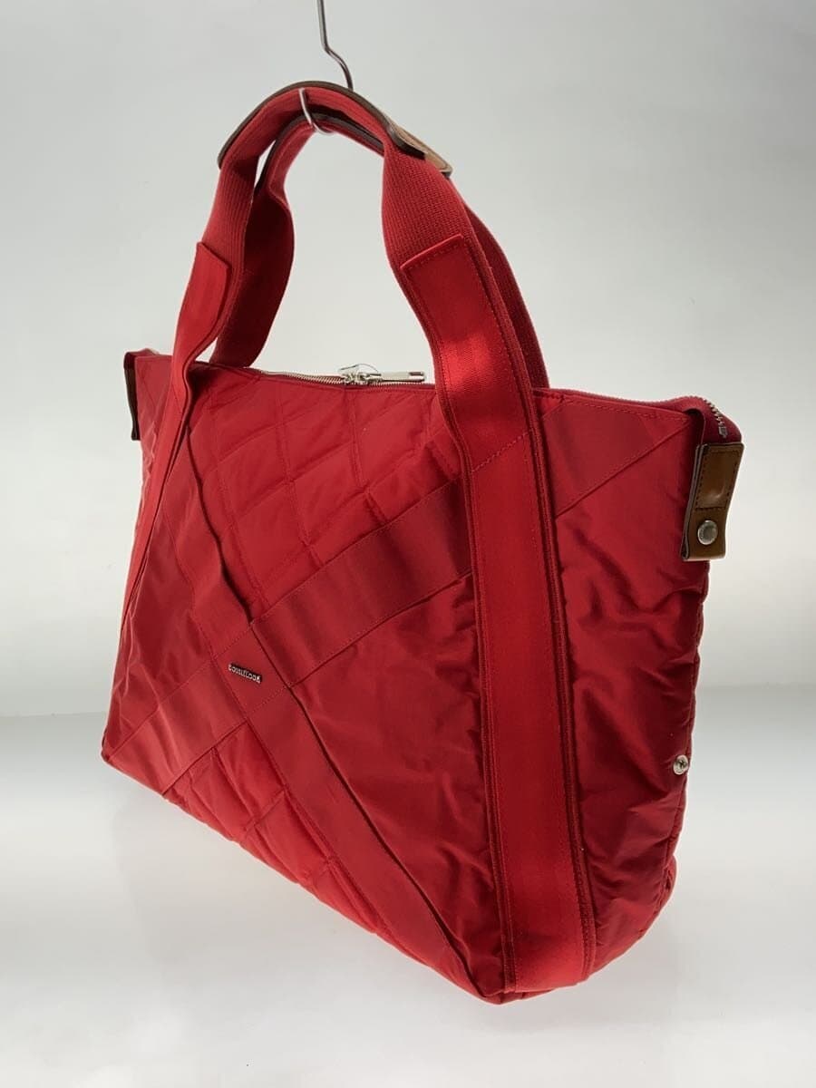 DOUBLELOOP Tote Bag Nylon Red Solid 2