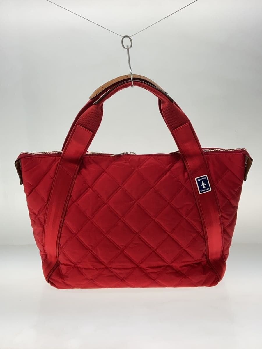 DOUBLELOOP Tote Bag Nylon Red Solid 3