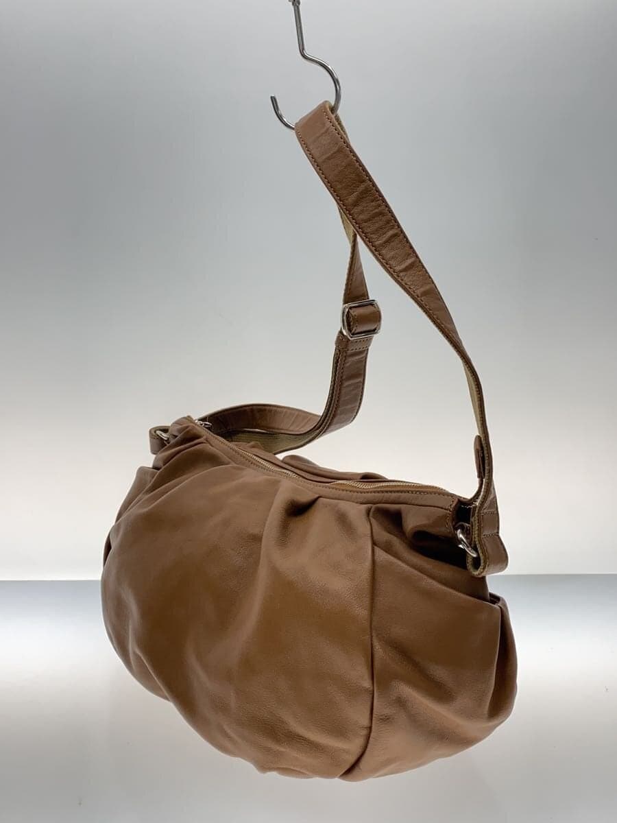 Tsuchiya Kaban Shoulder Bag Leather BRW Plain 2