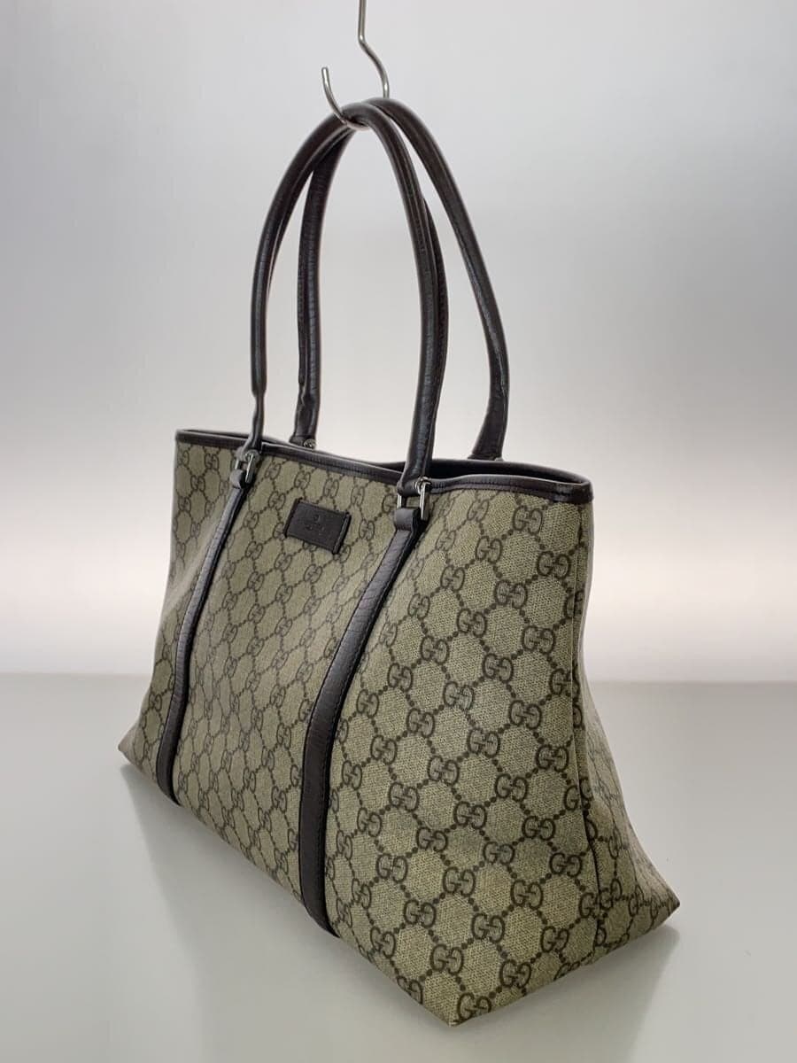 GUCCI Tote Bag_GG Supreme PVC Brown Allover Pattern 114595 2