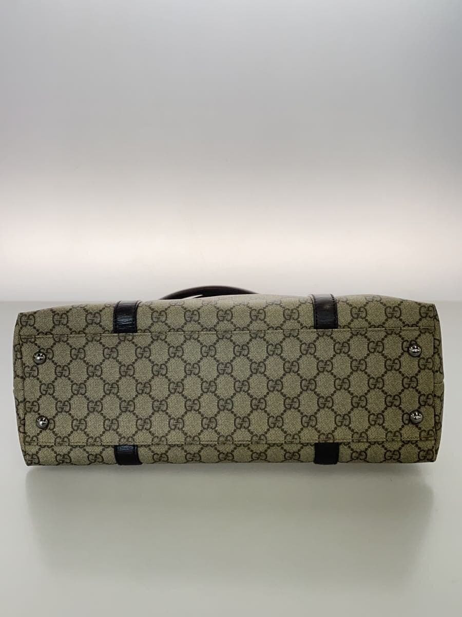 GUCCI Tote Bag_GG Supreme PVC Brown Allover Pattern 114595 4