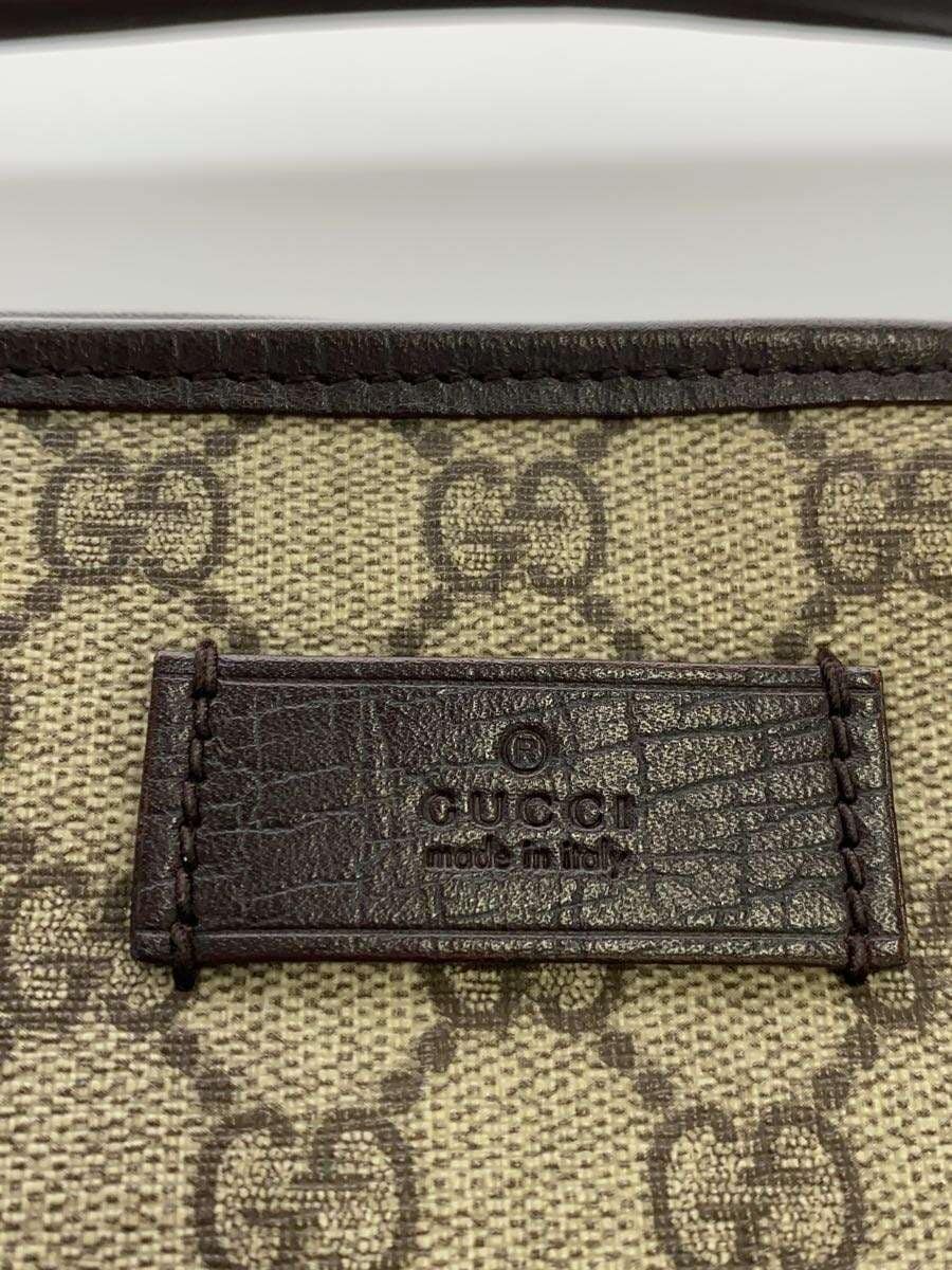 GUCCI Tote Bag_GG Supreme PVC Brown Allover Pattern 114595 5