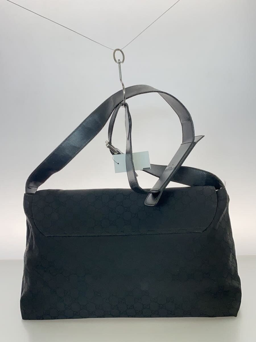 GUCCI shoulder bag nylon black all-over pattern 3