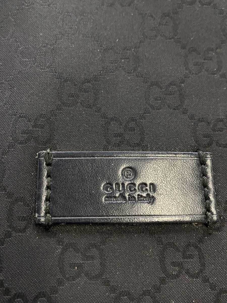 GUCCI shoulder bag nylon black all-over pattern 5