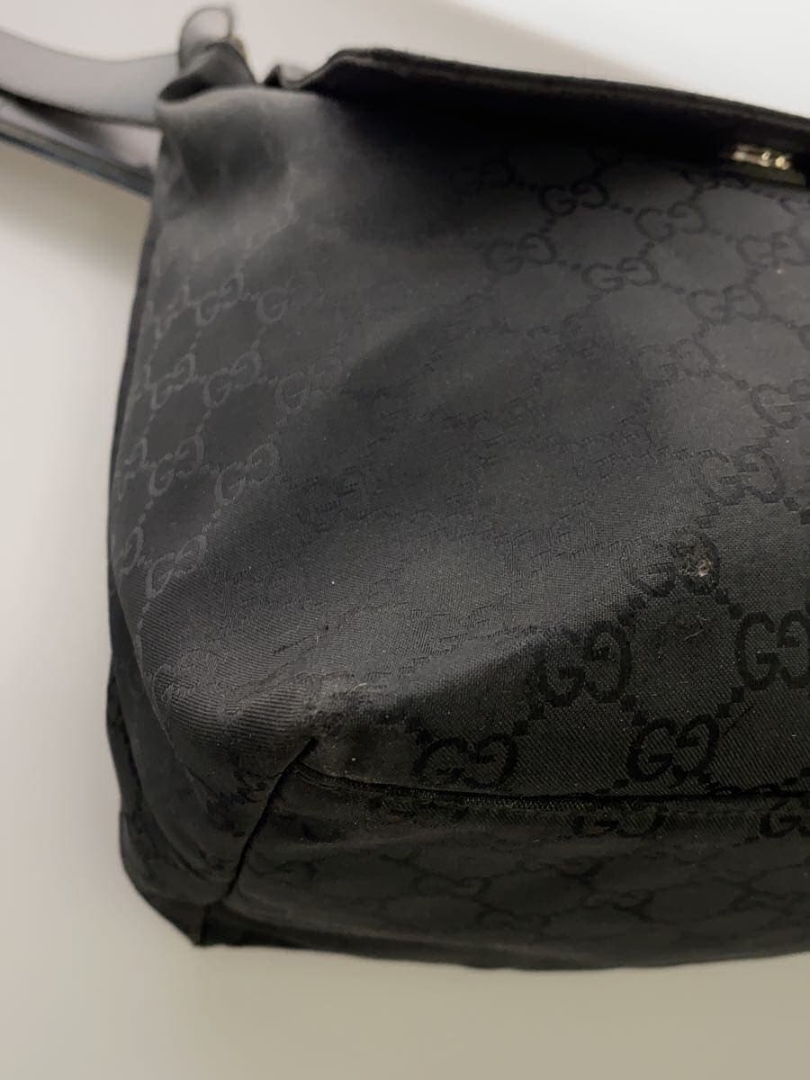 GUCCI shoulder bag nylon black all-over pattern 7