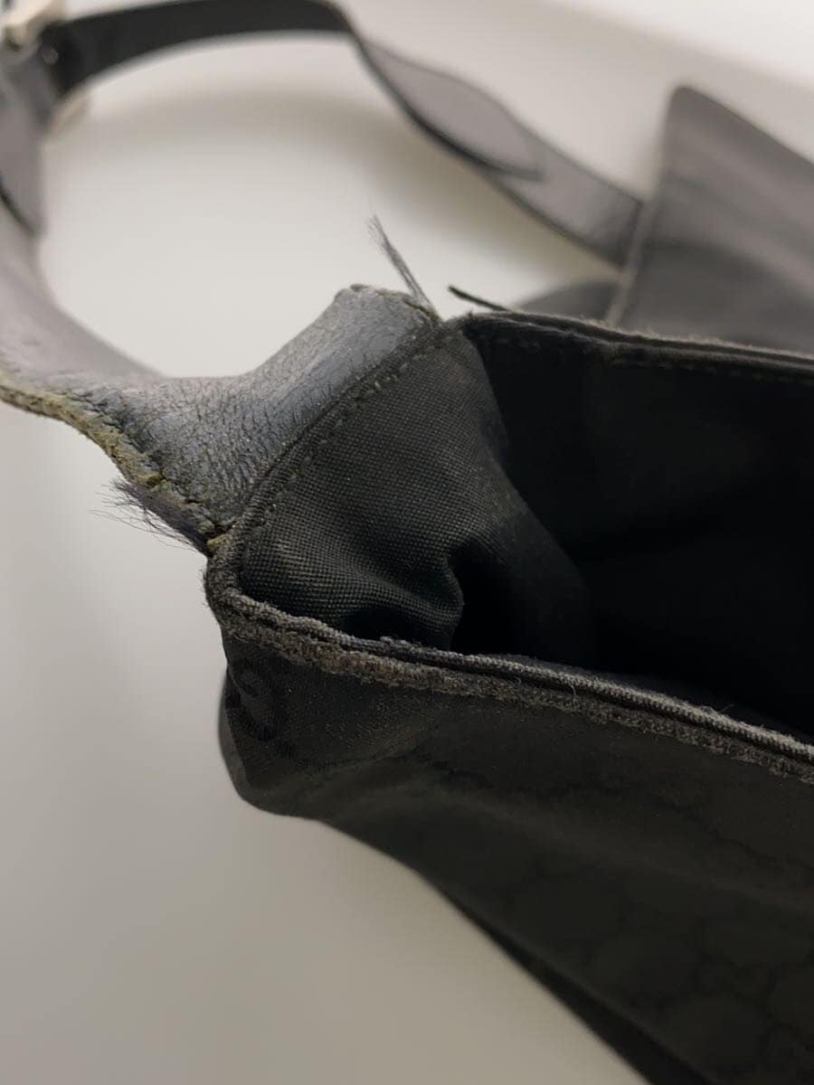 GUCCI shoulder bag nylon black all-over pattern 8