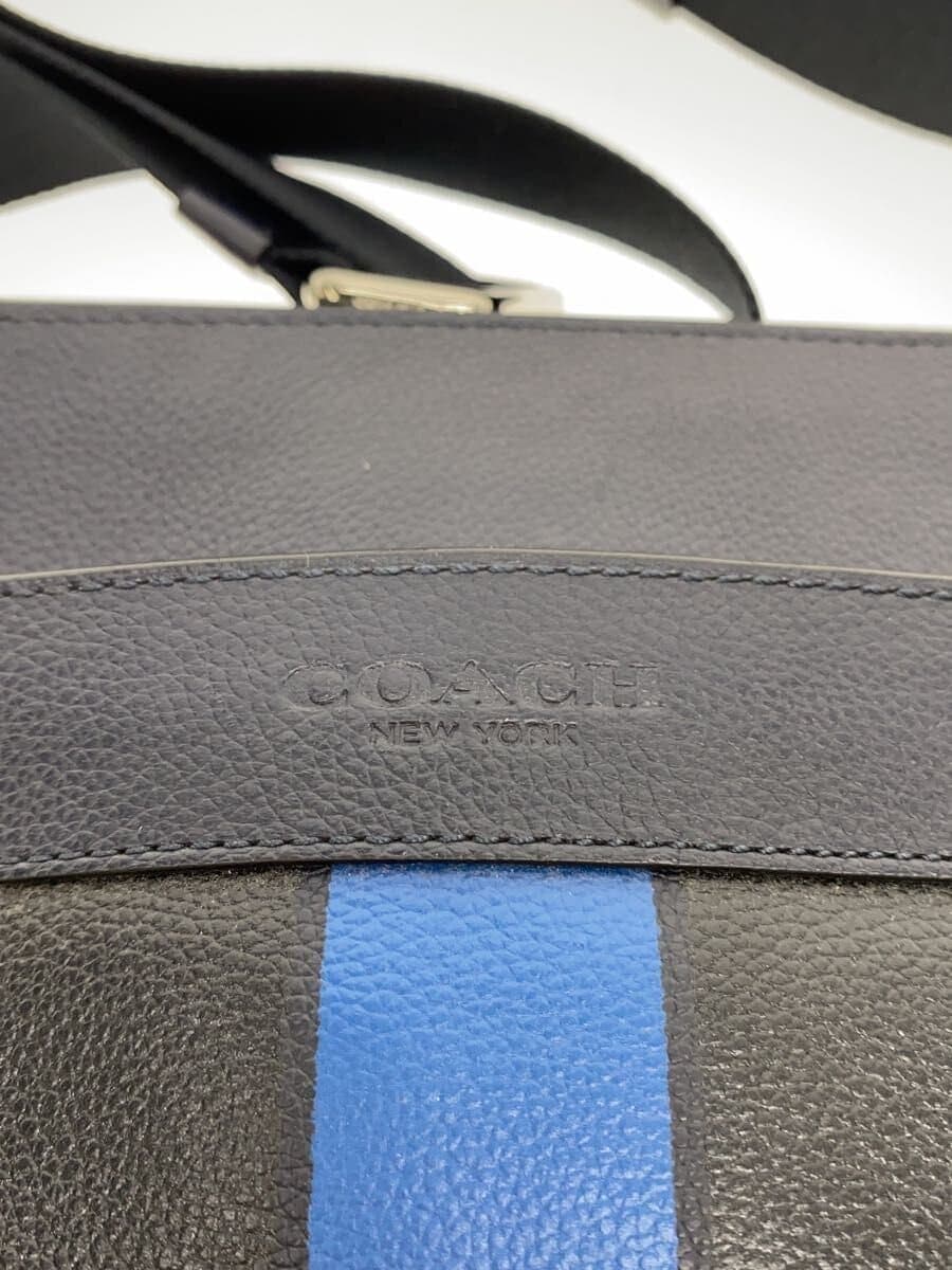 COACH Shoulder Bag Leather BLK 5