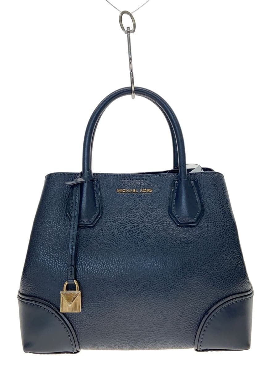MICHAEL KORS Handbag Leather Navy AV-1805