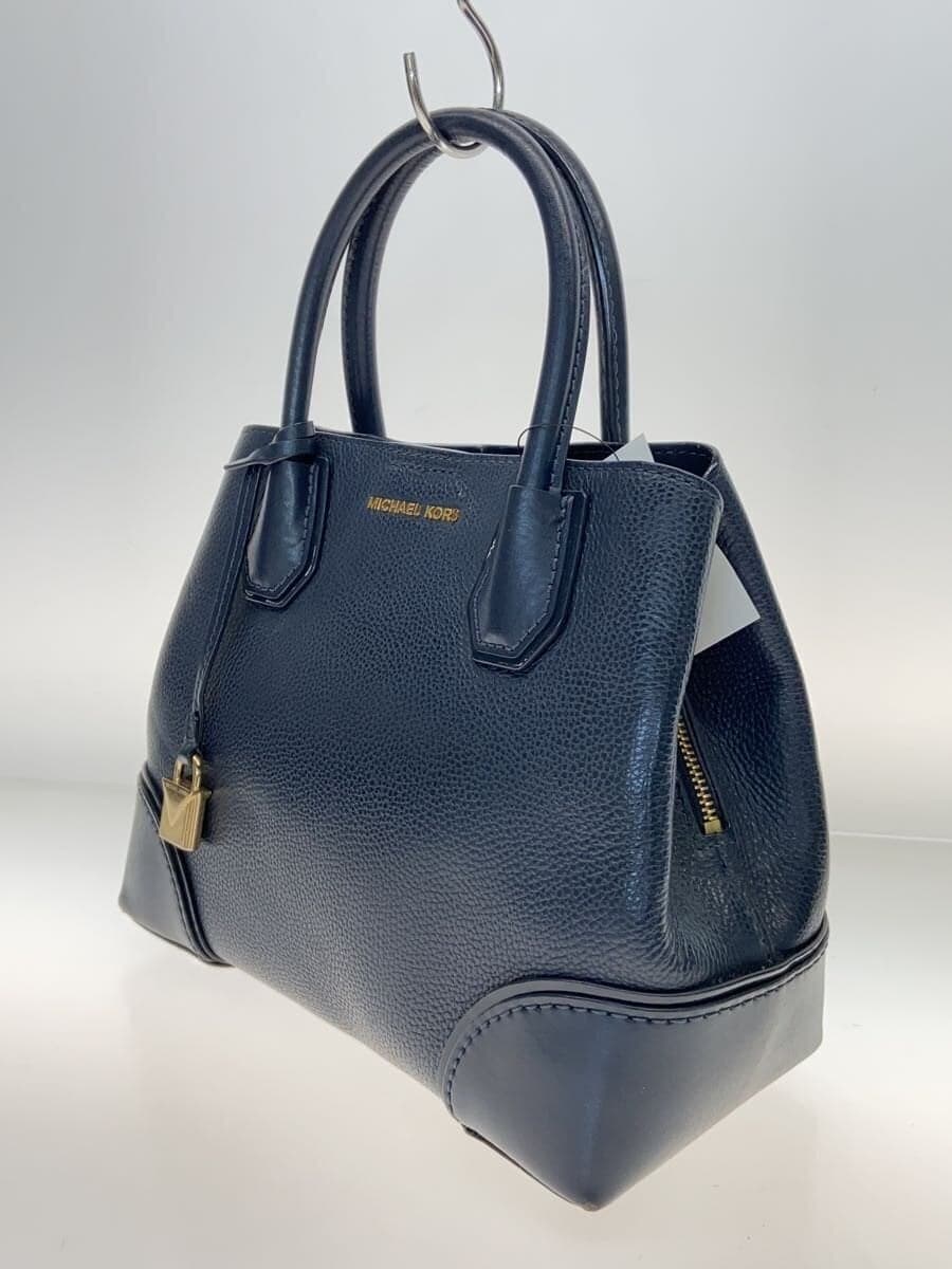 MICHAEL KORS Handbag Leather Navy AV-1805 2