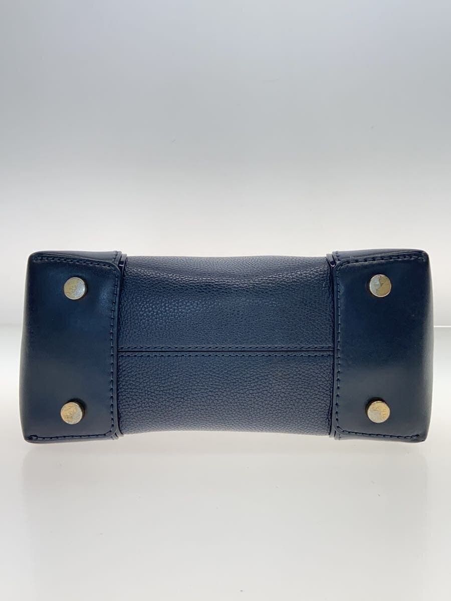 MICHAEL KORS Handbag Leather Navy AV-1805 4