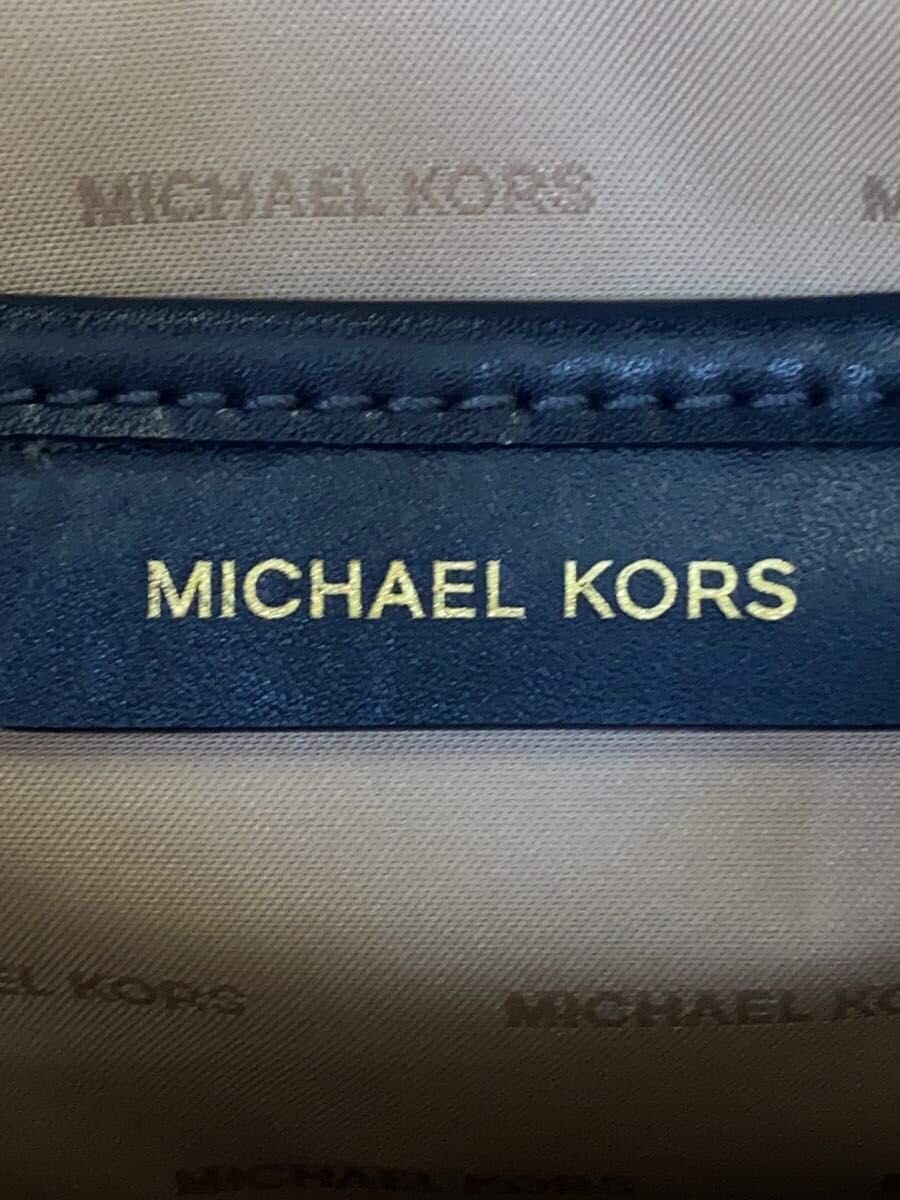 MICHAEL KORS Handbag Leather Navy AV-1805 5