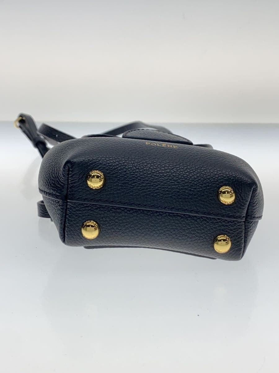 POLENE shoulder bag leather BLK plain Numero Un Micro 4