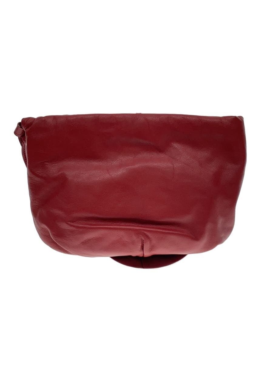 Russet Shoulder Bag Leather Red Solid Color