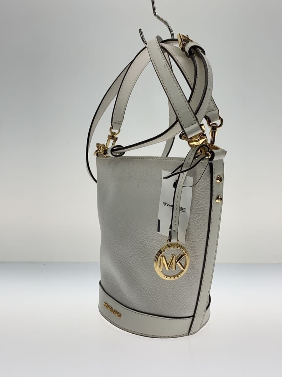 MICHAEL KORS Shoulder Bag Leather WHT 32R4G10C5L 2