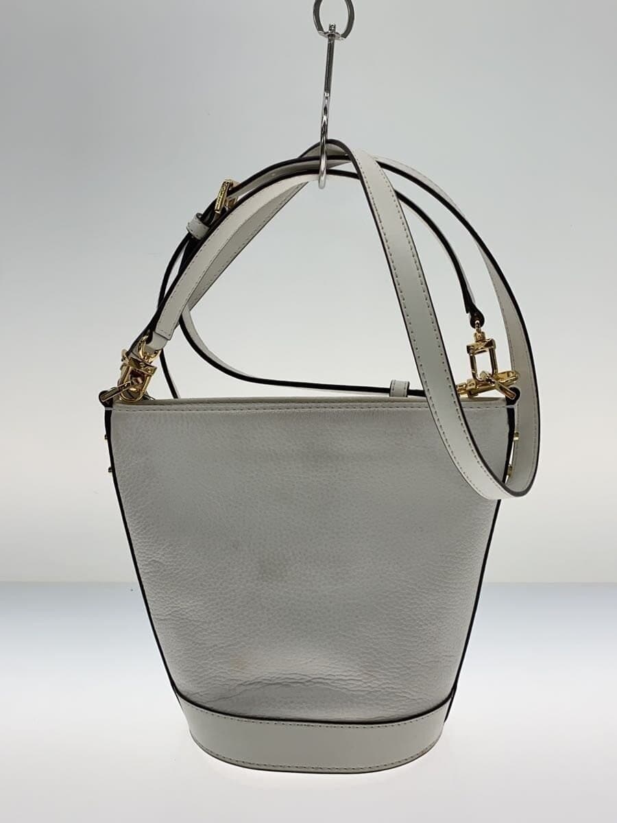 MICHAEL KORS Shoulder Bag Leather WHT 32R4G10C5L 3