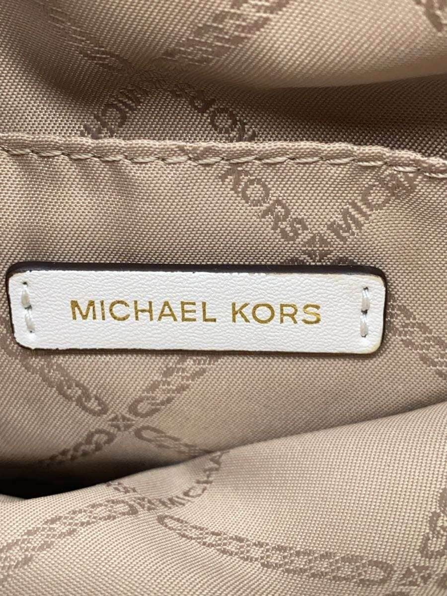 MICHAEL KORS Shoulder Bag Leather WHT 32R4G10C5L 5