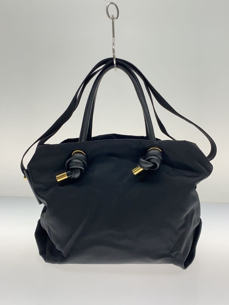 VIOLAd’ORO handbag nylon BLK plain 3