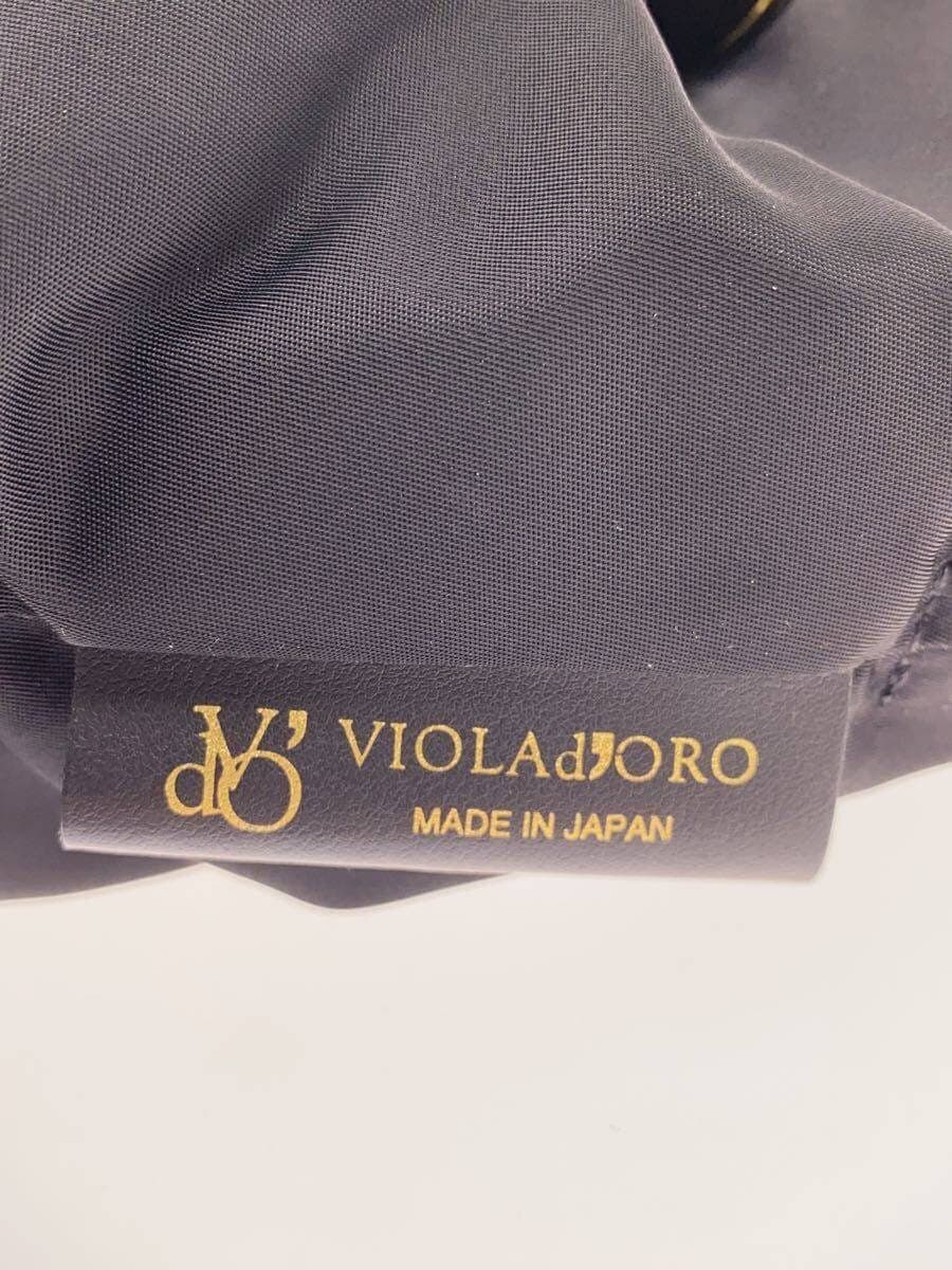 VIOLAd’ORO handbag nylon BLK plain 5