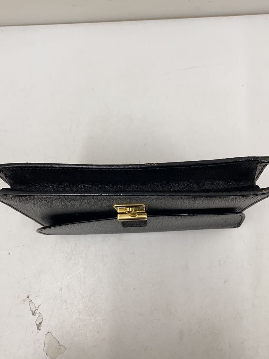 GUCCI Second Bag Leather BLK Solid 0181660940 4